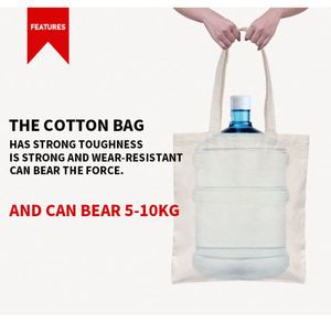 High Quality Custom Logo Storage <b>Bag</b> Natural Wholesale Printed Beach Logo Custom Pure <b>Colour</b> White Shopping Canvas Tote <b>Bags</b> - Product Image 3