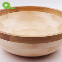 Nouveau saladier en bois 100% naturel, écologique, grande capacité, bol rond