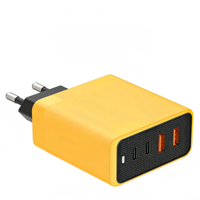 Adaptateur de charge rapide universel 4 ports, accessoires mobiles de bureau, chargeur rapide pour téléphone portable, USB-C 100W, chargeur GaN