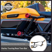 Nouvelle barre de protection de sacoche arrière en acier à faible teneur en carbone soudée TIG Advanblack pour HD Touring 2014+ - Noir brillant, rénovation/amélioration