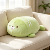 En gros, Peluche phoque, Coussin en peluche souple et élastique, Cadeau créatif doux pour la vente au détail et la revente en magasins et supermarchés