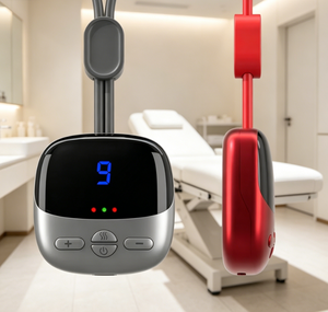 Masseur <span class=keywords><strong>de</strong></span> <span class=keywords><strong>cou</strong></span> portable avec écran numérique, modes multiples, niveaux <span class=keywords><strong>de</strong></span> chaleur réglables pour les soins quotidiens des muscles cervicaux - Product Image 1