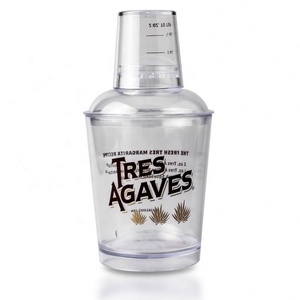 Shaker à cocktail en plastique promotionnel 6 OZ Mini shaker à cocktail avec logo personnalisé - Product Image 4