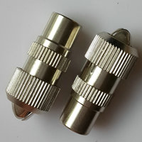 Connecteur BNC femelle pour montage sur panneau de châssis, impédance 50/75 ohms, compatibilité RG59/RG6, certifié CE ROHS, surface nickelée/dorée