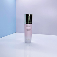 Bouteilles d'emballage cosmétique roses en gros, flacons en verre vides de 100 ml avec pompe pour lotion et crème, personnalisables