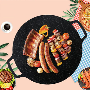 <span class=keywords><strong>Poêle</strong></span> à griller en fonte KZR, best-seller, <span class=keywords><strong>antiadhésive</strong></span>, ronde, pour le camping en plein air, pour la cuisson au barbecue - Product Image 3