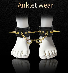 Ошейники для БДСМ, наручники, наручные кандалы, кожаная одежда для бондажа, стиль панк, для вечеринок, в стиле ню, для секс-игр, фетиш, интимные товары для взрослых, оптом - Product Image 4