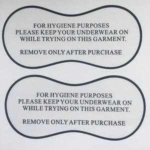 Vente en gros de maillots de bain personnalisés, adhésif transparent, feuille d'or, autocollant de protection hygiénique pour sous-vêtements, autocollants d'hygiène en vinyle imperméables - Product Image 4