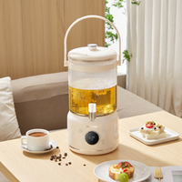 Bouilloire Électrique en Verre 3L à Écran Tactile, Infuseur Amovible pour Thé Fleuri, Théière Multifonctionnelle Santé - Grande Vente