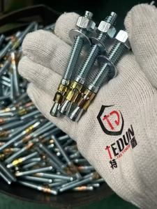 Nhà máy cung cấp trực tiếp thép carbon <span class=keywords><strong>Wedge</strong></span> Neo với Nut máy giặt inch Hệ thống mạ kẽm mở rộng Bolt - Product Image 2