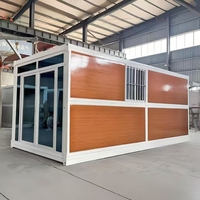 Conteneur de stockage préfabriqué pliable extensible moderne et luxueux pour casernes d'opérations sur le terrain