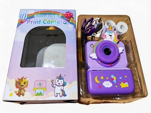 <span class=keywords><strong>Appareil</strong></span> <span class=keywords><strong>photo</strong></span> instantané pour enfants DLC 4800W avec double caméra, vidéo 1080P, impression couleur, flash intégré, écran respectueux des yeux, coque en silicone - Product Image 5