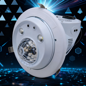 UNOXINE Professionnel 4-en-1 15W Lumière laser <span class=keywords><strong>rouge</strong></span>/verte avec stroboscope et lumières mobiles RGBW pour DJ Concerts Contrôle DMX512 - Product Image 1