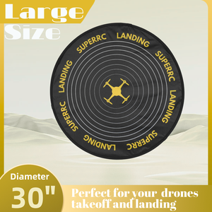 Plateforme d'atterrissage en PVC bicolore de haute qualité de 75 cm pour drones professionnels, design pliable et imperméable, accessoires pour drones RC - Product Image 4
