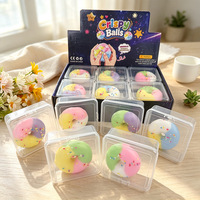 Jouet Squishy Donut Croustillant Ultra Doux en Cire Faite à la Main, Balle Anti-Stress à Effet Éclatant, Jouet Sensoriel de Décompression Donut