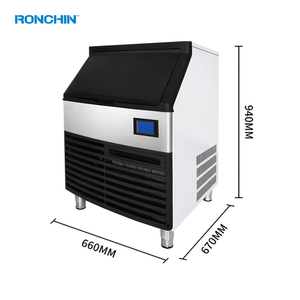 Machine à glaçons commerciale pour café, comptoir arrière, 80 kg par jour, pour maison, <span class=keywords><strong>garage</strong></span>, hôtel, restaurant, cuisine - Product Image 2