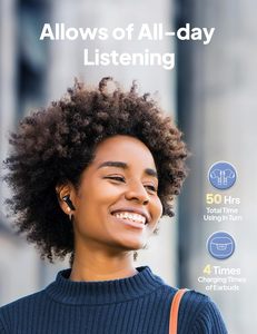 Tai Nghe Thể Thao Không Dây Chất Lượng Tốt Tai Nghe Nhét Tai Cho Điện Thoại Di Động Cỡ Vừa - Product Image 4