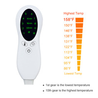 Écharpe chauffante électrique portable et pliable pour les épaules, avec thermostat multi-niveaux, pour la maison et le bureau