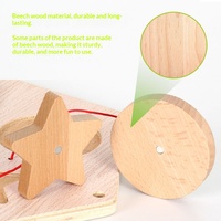 Panneau d'activités sensorielles modulaire hexagonal mural en bois écologique pour tout-petits de 2 à 6 ans - Vente en gros