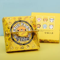 Benutzer definierte Pizza Box (Preis) Wellpappe Fast Food Pack Gedruckte Faltung Einweg Hamburger Kuchen zum Mitnehmen Lunchbox mit Logo