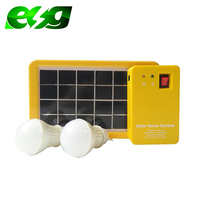 ESG Mini système d'éclairage solaire portable rechargeable 6W10W20W mini panneau solaire extérieur système d'éclairage solaire domestique