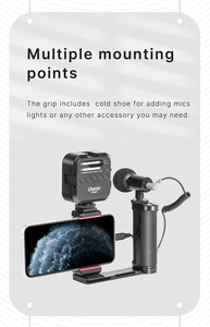 <span class=keywords><strong>Ulanzi</strong></span> <span class=keywords><strong>uurig</strong></span> R076ที่จับอลูมิเนียมอัลลอยด์ขนาดกะทัดรัดสำหรับสมาร์ทโฟนและกล้อง DSLR มิลเลอร์เลสคุณสมบัติป้องกันการสั่นไหว - Product Image 4