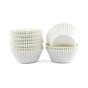 pet cut food grade silicone coated non-stick cupcake liners paper baking cup for cake