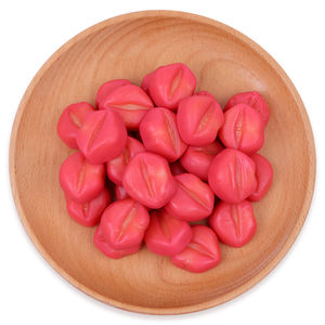 Amos Peelerz Valentijn Creatieve Snoep Groothandel Afpelbare Lippen Vorm Aardbei & Vanille Smaak Gummy Candy - Product Image 2