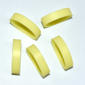 Élastique jaune <span class=keywords><strong>transparent</strong></span> élastique personnalisé bandes de <span class=keywords><strong>silicone</strong></span> pur pour l'argent bureau école maison - Product Image 4