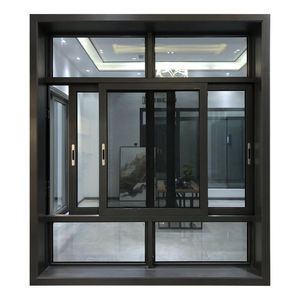 <span class=keywords><strong>หน้าต่าง</strong></span><span class=keywords><strong>บาน</strong></span><span class=keywords><strong>เลื่อน</strong></span>อลูมิเนียมพรีเมียม - กรอบสีดำ, กระจกสองชั้นพร้อมมุ้งลวดสำหรับอพาร์ทเมนต์ในเมือง - Product Image 3