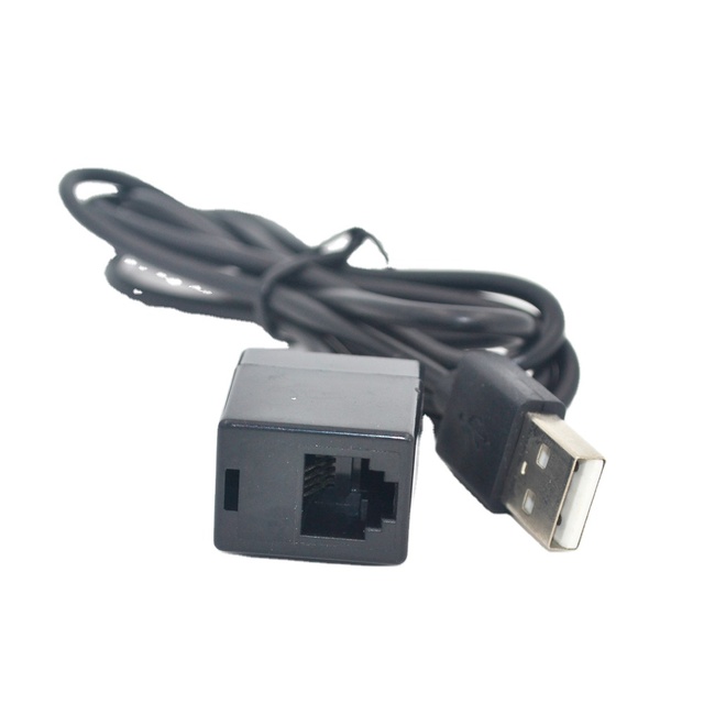 USB to RJ11 6P4C Female Socket Extension Cable