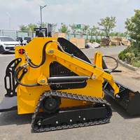 Chargeuse compacte télécommandée et chargeuse sur chenilles sans pilote pour le transport de matériaux sur sites miniers – Machinerie lourde haute efficacité