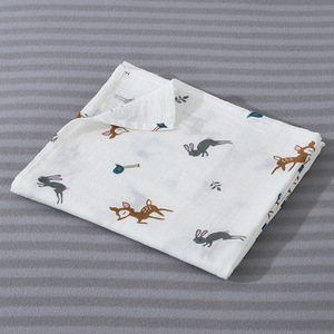 Manta de Gasa Fina de Algodón para Bebé, Diseño de Dibujos Animados, Toalla de Baño a Cuadros para Recién Nacidos, Venta al Por Mayor - Product Image 3