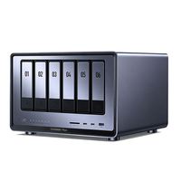 NASync DXP8800 Plus NAS de bureau 8 baies, processeur Intel I5 1235u 10 cœurs, HDMI 8K, 8 Go de RAM DDR5, 2x TBT4, stockage réseau