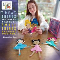 Fournitures amusantes et éducatives pour débutants, ensemble de ballerines féeriques en feutre pour enfants, kit de couture pour filles