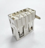 Conector USB AF Hembra Tipo A del Fabricante con Contactos de Cobre DIP de 2 Pines, Carcasa de Acero Inoxidable para Montaje en Panel PCB, 1.5A 30V