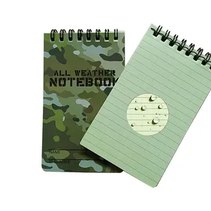 Mini Notepad Giấy Không Thấm Nước Kích Thước Bỏ Túi Máy Tính Xách Tay Quân Đội Cadet Ngoài Trời