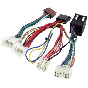 High Quality 24 Pin Male to Female ISO Radio Wiring Harness 22AWG For Ford