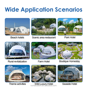 Carpa Domo Geodésica Redonda de Lujo para Exteriores, Moderna, Impermeable, de PVC, de Doble Capa, para las Cuatro Estaciones, con Baño, para Resorts - Product Image 5
