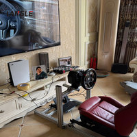 Pas cher 40120 Sim Racing Cockpit Aluminium Sim Racing Rig Aluminium Car Simulator Rig Flight Simulator 4dof Racing Simulator 6dof
