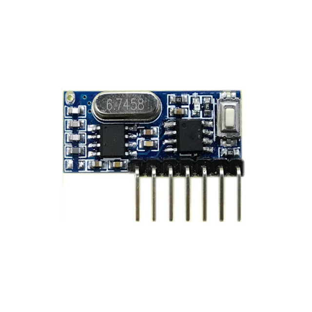 Aiba -RXB13-X Small Size 7-Pin 433 MHz Wireless RF Decode Receiver Module 4 Channels Antenna Automatic Function -107dBm