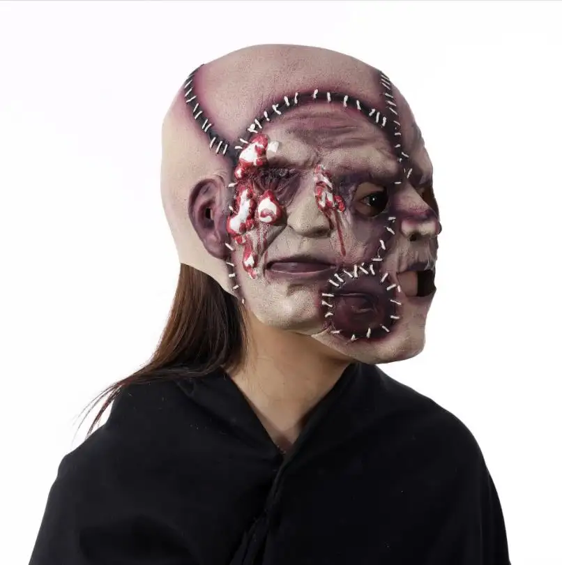 Halloween Latex Maske gruselig beängstigend Zombie Kopf Masken Ghost Horror Bloody Kostüm Party Cosplay Requisiten für Männer Frauen