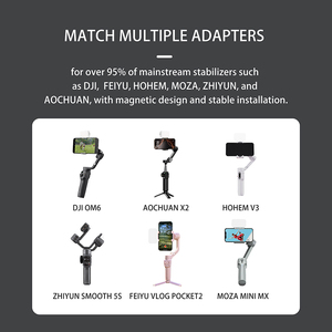 อุปกรณ์เสริมกล้องกีฬาสำหรับ <span class=keywords><strong>Dji</strong></span> <span class=keywords><strong>Osmo</strong></span> <span class=keywords><strong>Mobile</strong></span> 7/7P ไฟเติม LED แม่เหล็กอเนกประสงค์ทนทาน - Product Image 3