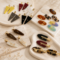 Barrettes à cheveux en acétate couleur personnalisée, plusieurs designs, pinces à franges sans pli, logo personnalisé, accessoires de mode pour cheveux