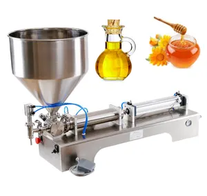 Pneumatic liquid cream paste shampoo lotion oil hand sanitizer filling machine for plastic bottle and glass bottle