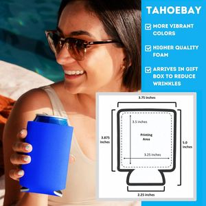 Porte-canettes isotherme pliable 12 oz, 3,5-5 mm, en néoprène, pour bouteilles de vin et de bière, avec impression de logo personnalisé - Product Image 5