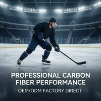 Bâton de hockey sur glace senior 375g en fibre de carbone courbe P92 Performance professionnelle OEM