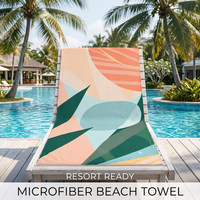 Serviette de plage en microfibre surdimensionnée, personnalisée, imprimée recto-verso, séchage rapide, anti-sable, écologique, pour la plage, le bain, les cadeaux et les voyages