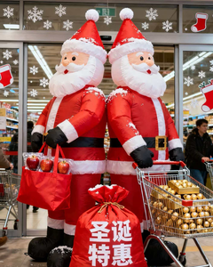 Grande Modello Gonfiabile di Babbo Natale Resistente e Impermeabile 8-10 Piedi per Decorazioni Natalizie Esterne e Esposizioni Invernali - Product Image 3