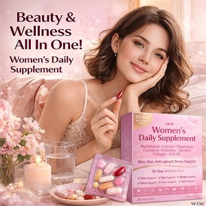 Suplemento Multivitamínico Diario para Mujeres, Paquete <span class=keywords><strong>de</strong></span> 30 Días, con Calcio, Magnesio, Cúrcuma y Probióticos para la Salud Ósea, Apoyo Intestinal y Aumento <span class=keywords><strong>de</strong></span> Energía - Product Image 1